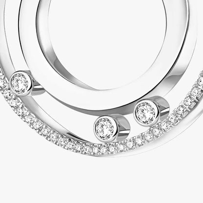 [Garvey]MOVE ROMANE SMALL DIAMOND HOOP EARRINGS