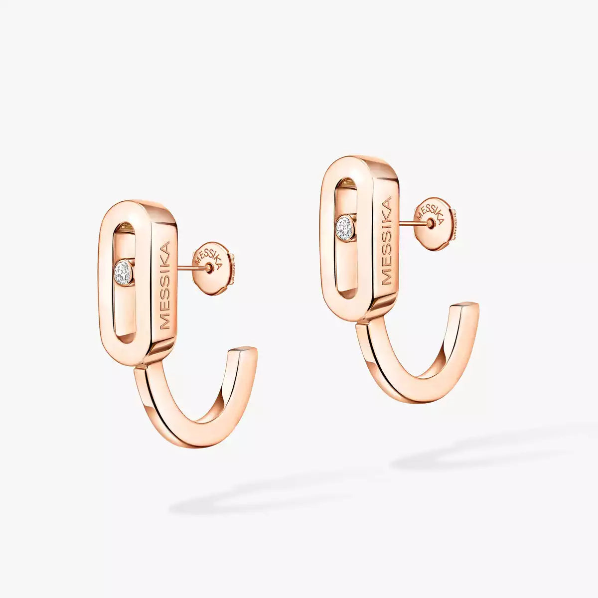 [Garvey]Diamond Mini Hoop Earrings Move Classique