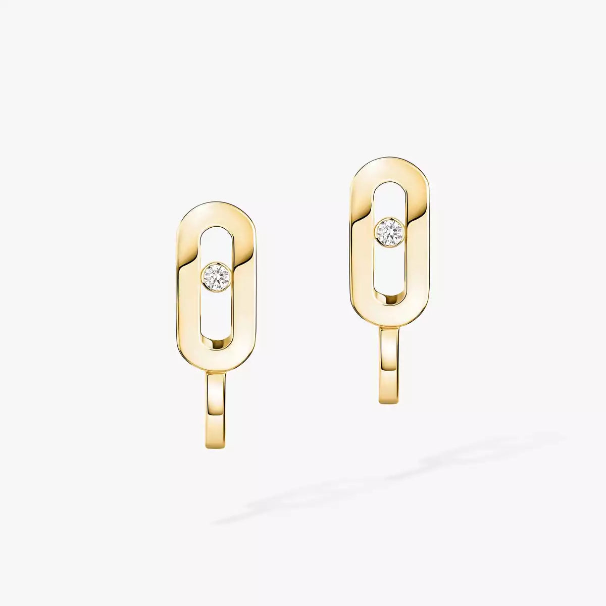[Garvey]Diamond Mini Hoop Earrings Move Classique