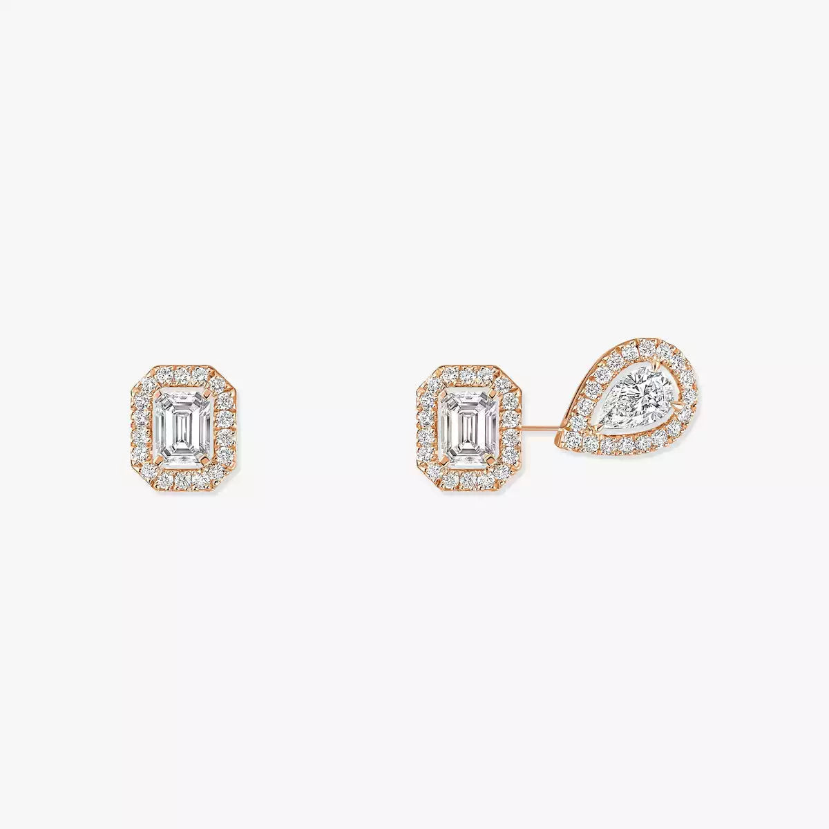 [Garvey]MY TWIN 1+2 DIAMOND EARRINGS
