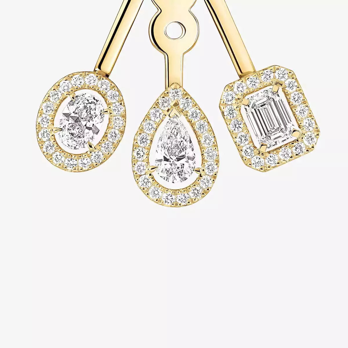 [Garvey]MY TWIN TRIO DIAMOND EARRINGS
