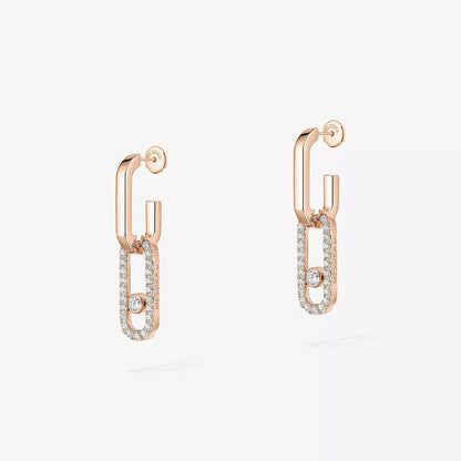 [Garvey]MOVE LINK KINETIC DIAMOND EARRINGS