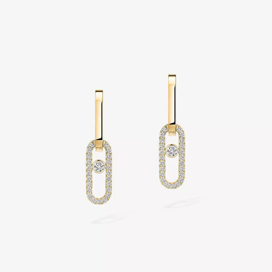 [Garvey]MOVE LINK KINETIC DIAMOND EARRINGS