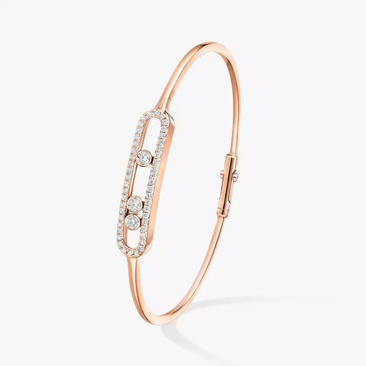 [Garvey]MOVE PAVÉ DIAMOND BANGLE BRACELET M