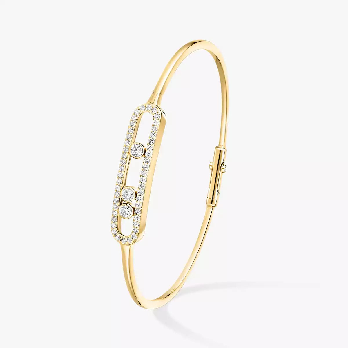 [Garvey]MOVE PAVÉ DIAMOND BANGLE BRACELET M