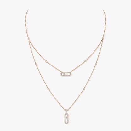 [Garvey]MOVE UNO 2-ROW PAVÉ NECKLACE