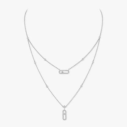 [Garvey]MOVE UNO 2-ROW PAVÉ NECKLACE