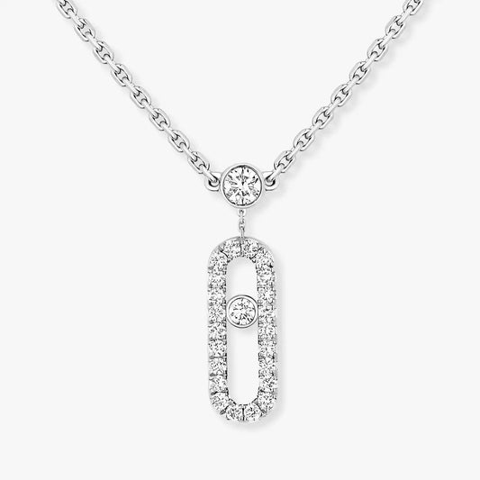 [Garvey]MOVE UNO 2-ROW PAVÉ NECKLACE