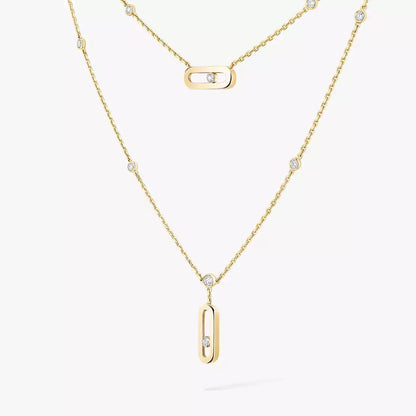 [Garvey] Move Uno Diamond Necklace