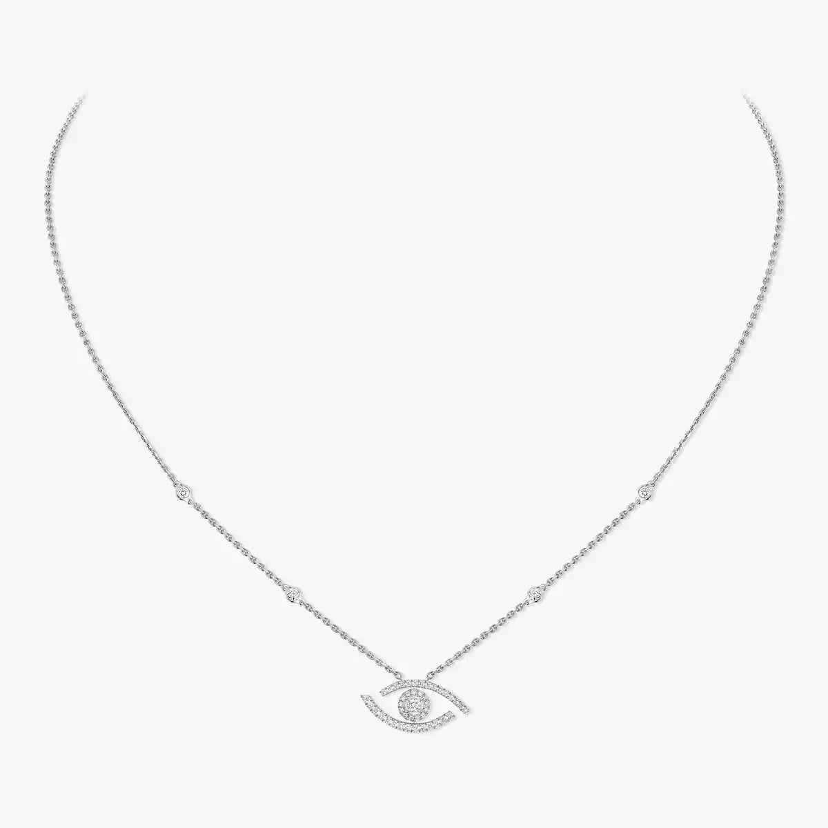 [Garvey]PAVÉ DIAMOND LUCKY EYE NECKLACE