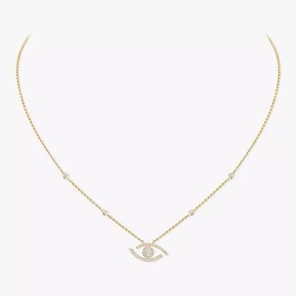 [Garvey]PAVÉ DIAMOND LUCKY EYE NECKLACE