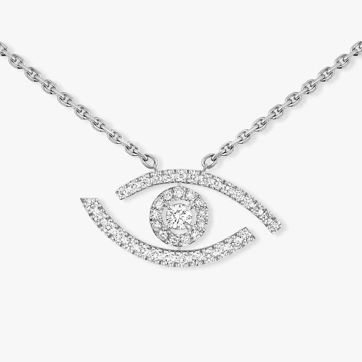 [Garvey]PAVÉ DIAMOND LUCKY EYE NECKLACE