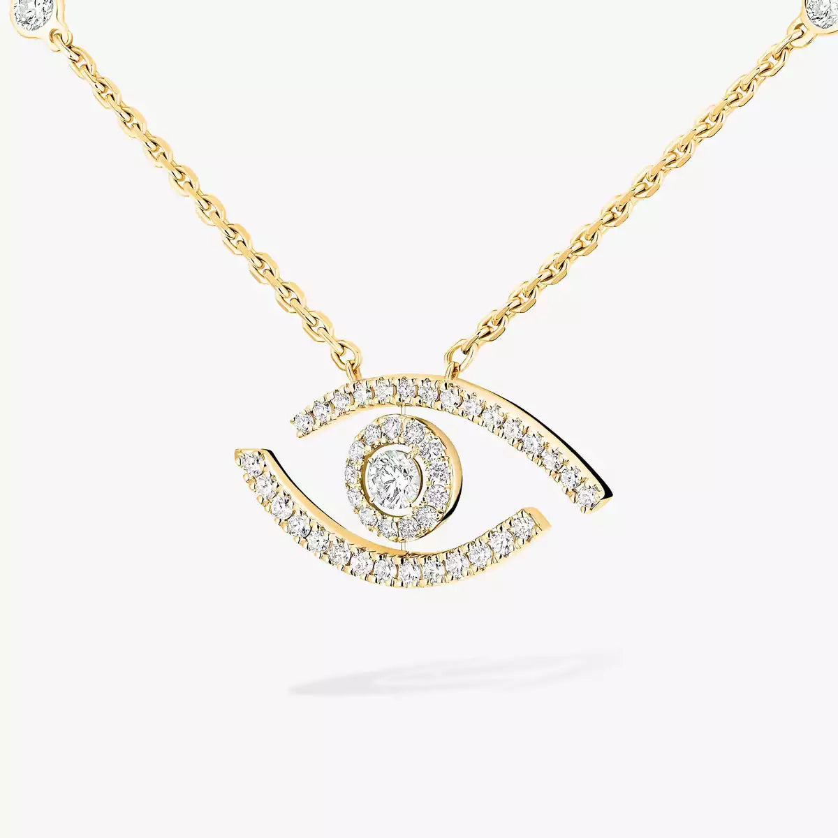 [Garvey]PAVÉ DIAMOND LUCKY EYE NECKLACE