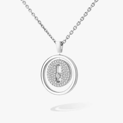 [Garvey]LUCKY MOVE FULL PAVÉ DIAMOND NECKLACE