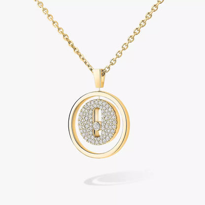 [Garvey]LUCKY MOVE FULL PAVÉ DIAMOND NECKLACE