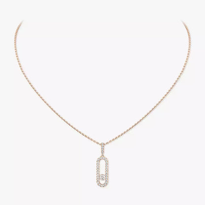 [Garvey]MOVE UNO FULL PAVÉ DIAMOND NECKLACE