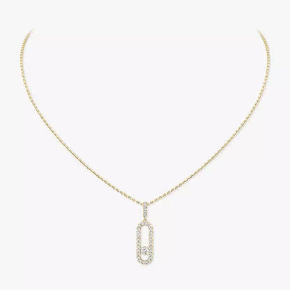 [Garvey]MOVE UNO FULL PAVÉ DIAMOND NECKLACE