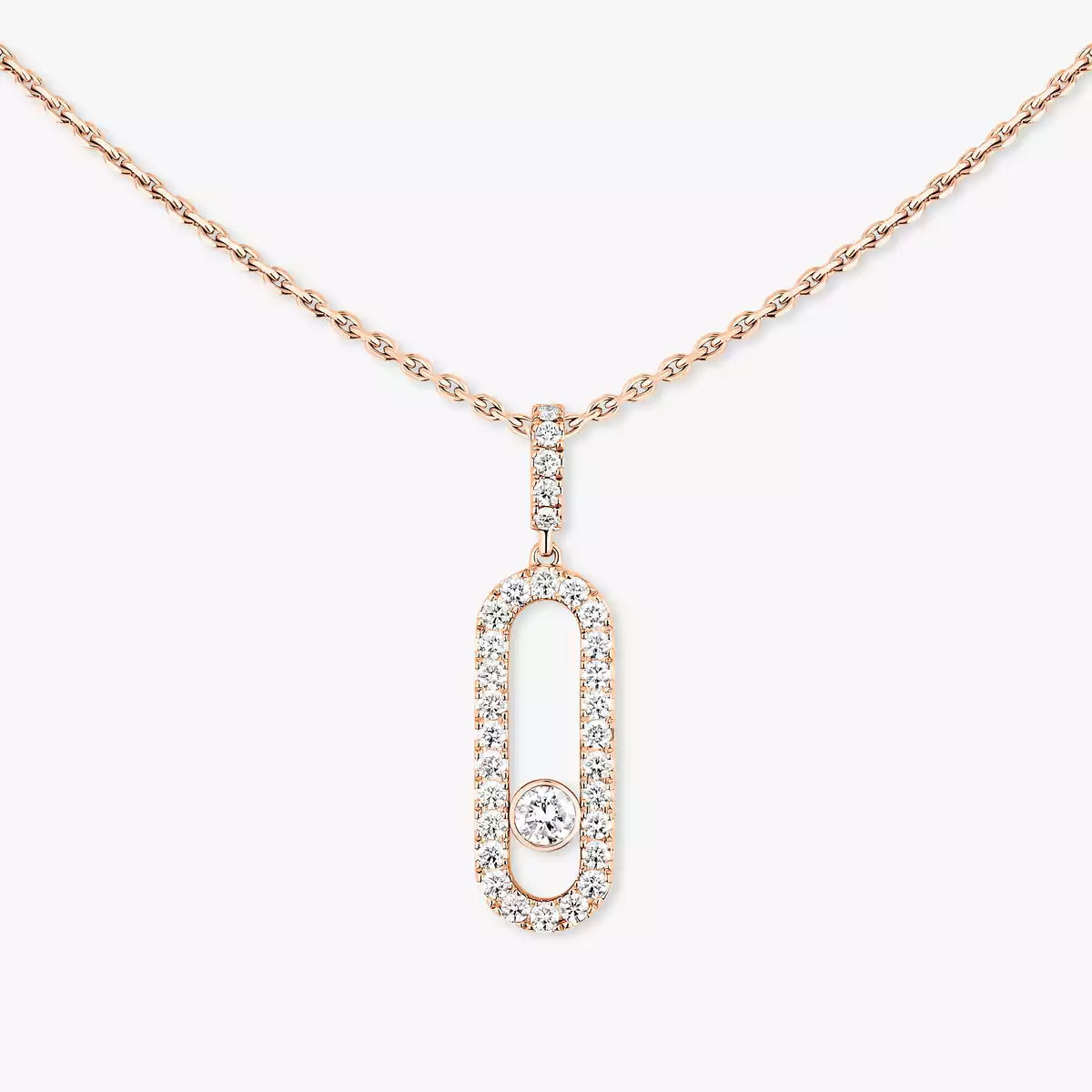 [Garvey]MOVE UNO FULL PAVÉ DIAMOND NECKLACE