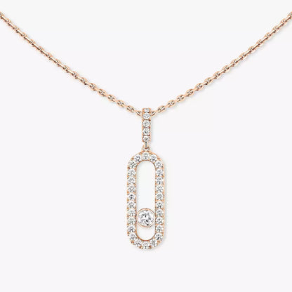 [Garvey]MOVE UNO FULL PAVÉ DIAMOND NECKLACE