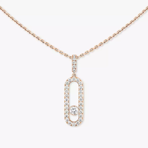 [Garvey]MOVE UNO FULL PAVÉ DIAMOND NECKLACE