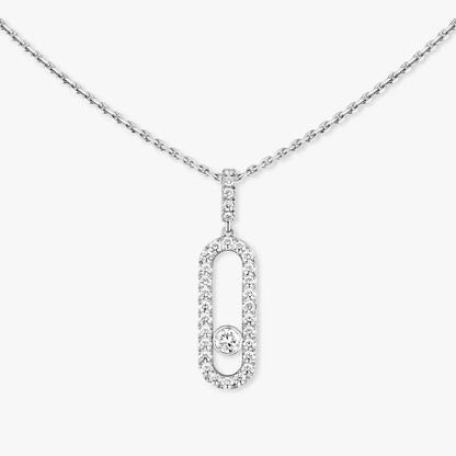 [Garvey]MOVE UNO FULL PAVÉ DIAMOND NECKLACE