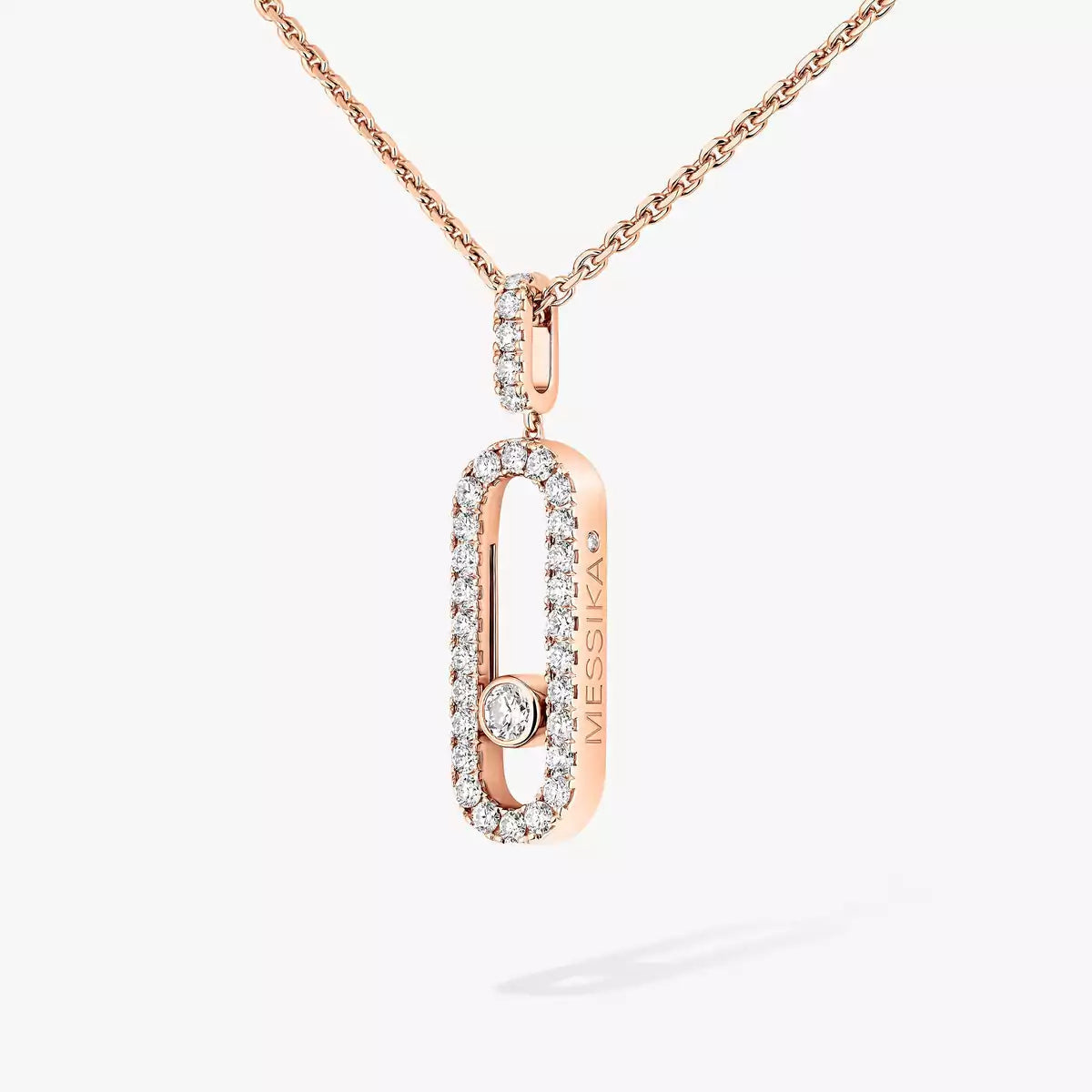 [Garvey]MOVE UNO FULL PAVÉ DIAMOND NECKLACE