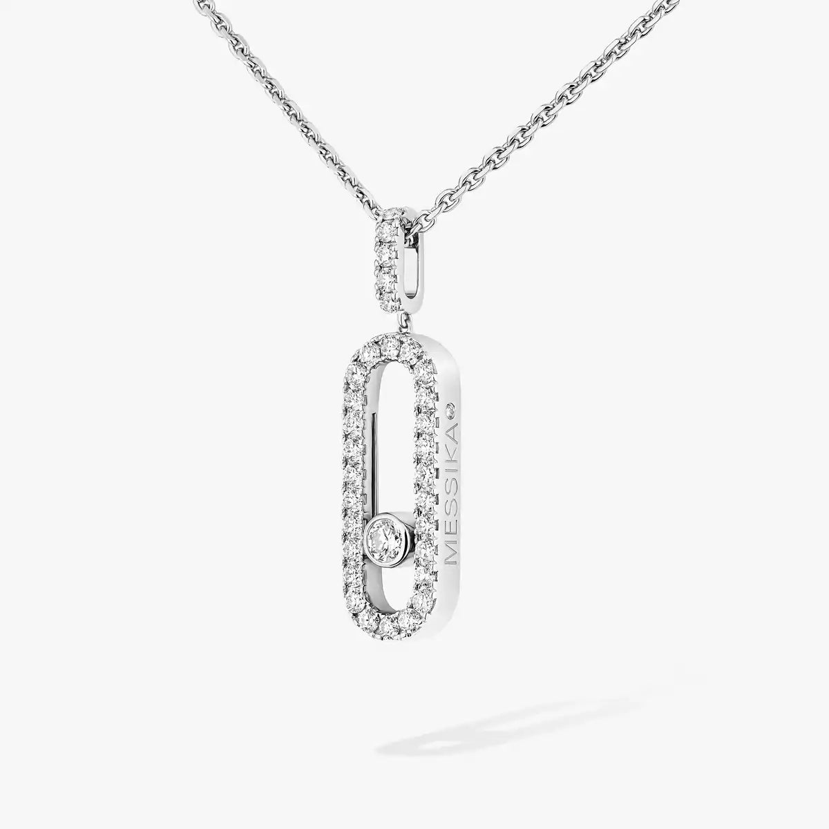 [Garvey]MOVE UNO FULL PAVÉ DIAMOND NECKLACE