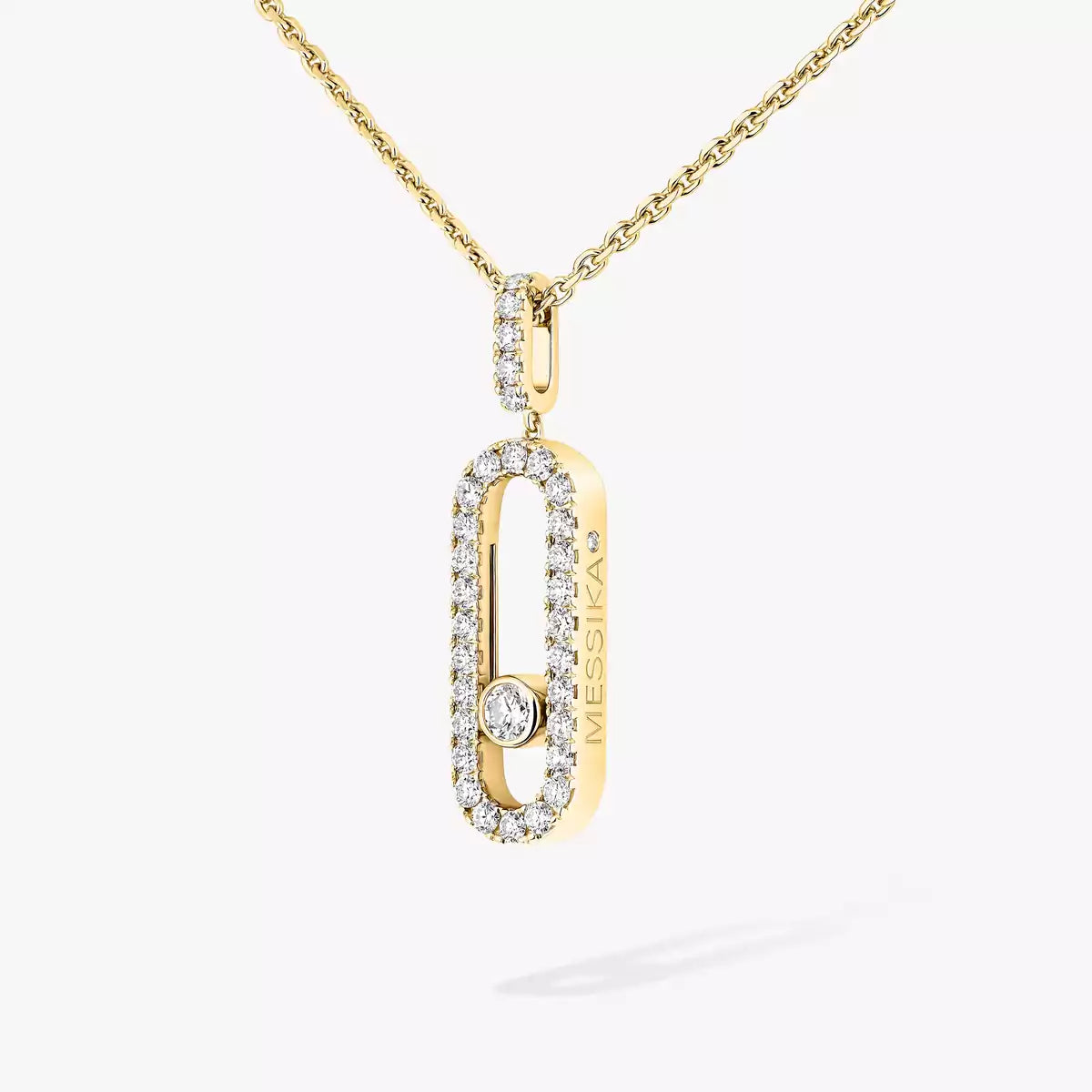 [Garvey]MOVE UNO FULL PAVÉ DIAMOND NECKLACE