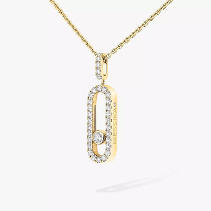 [Garvey]MOVE UNO FULL PAVÉ DIAMOND NECKLACE