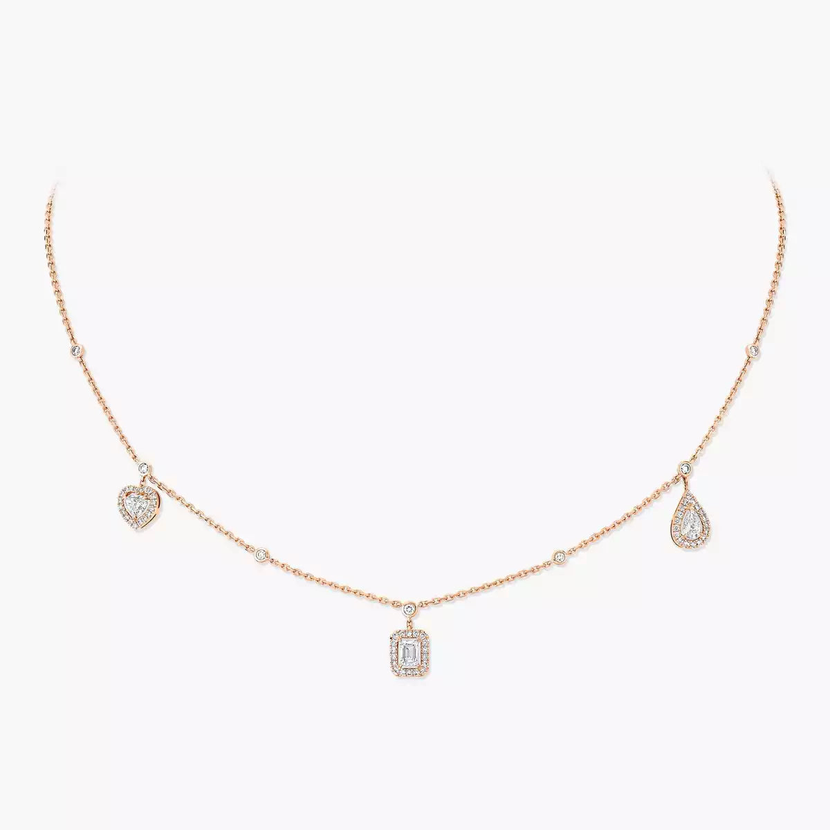 [Garvey]My Twin Diamond Necklace in Silver