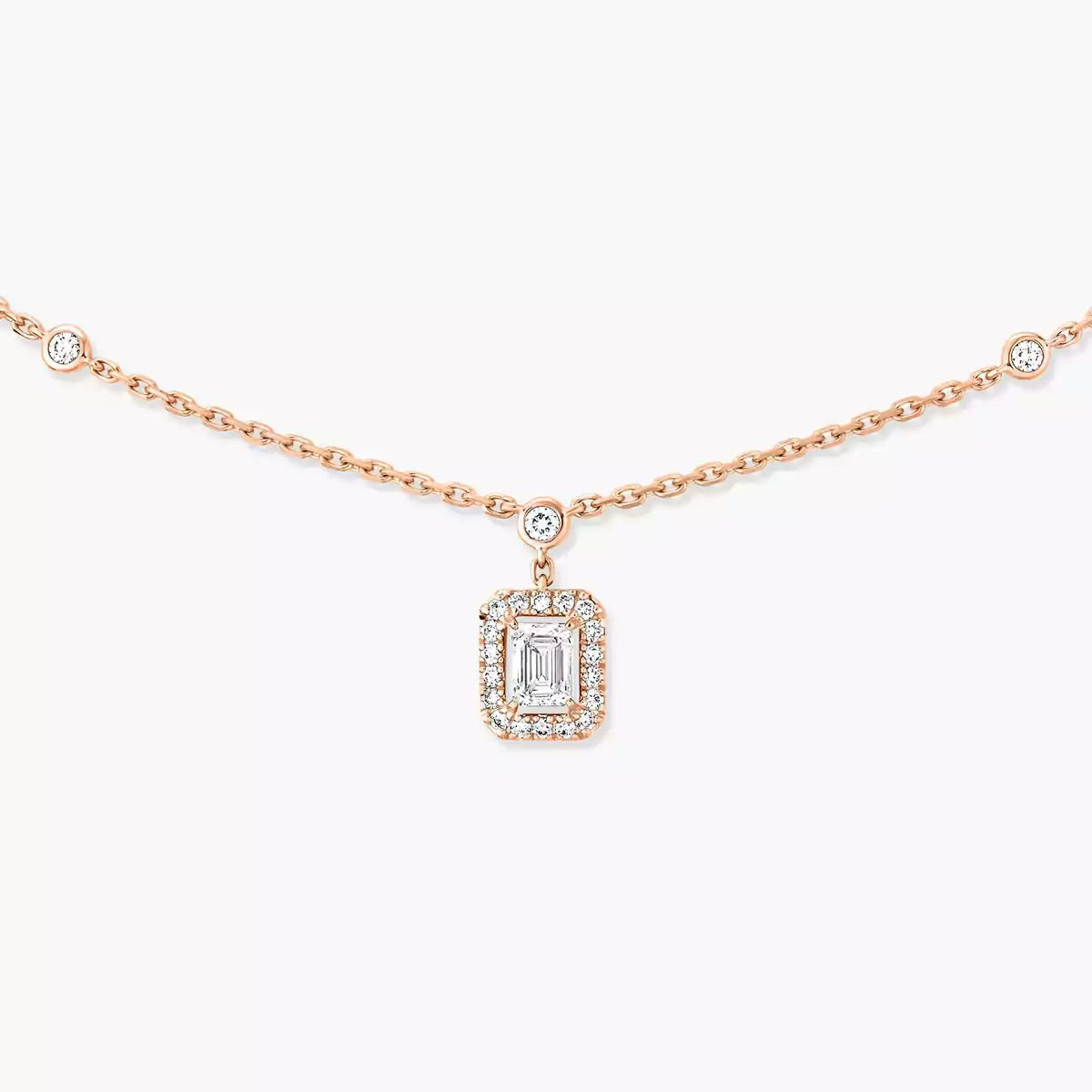 [Garvey]My Twin Diamond Necklace in Silver