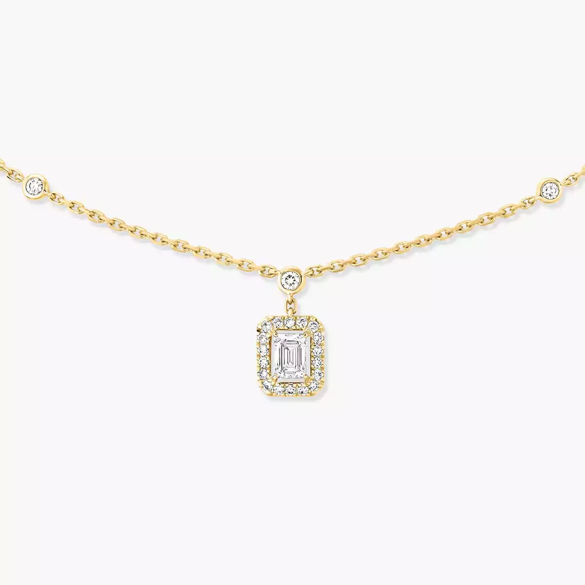 [Garvey]My Twin Diamond Necklace in Silver