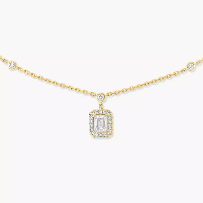 [Garvey]My Twin Diamond Necklace in Silver