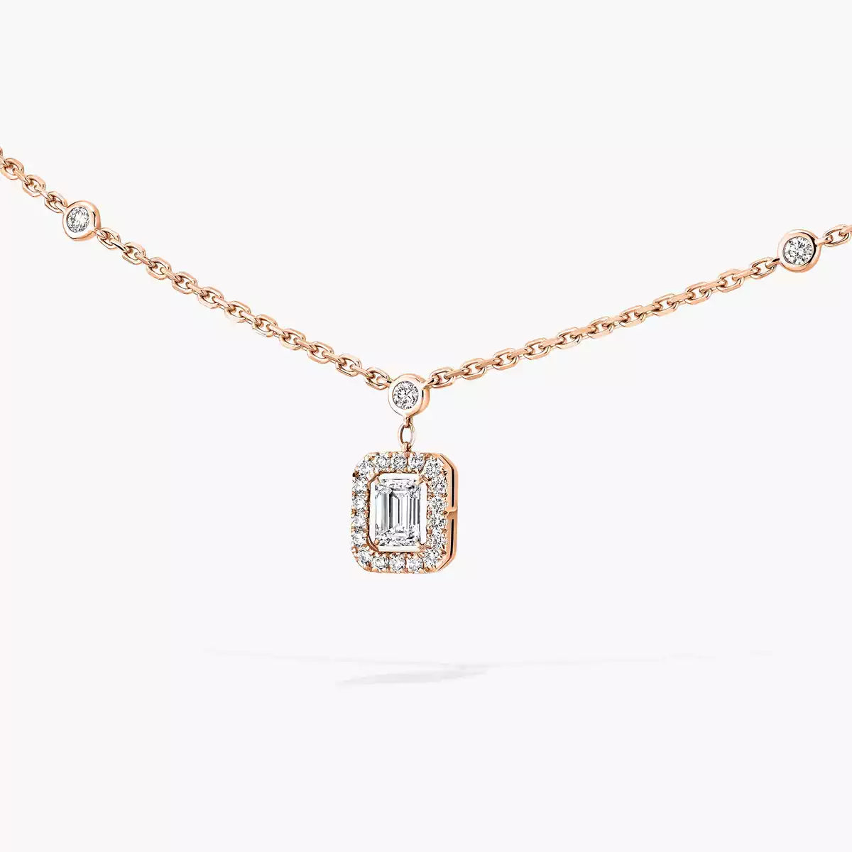 [Garvey]My Twin Diamond Necklace in Silver