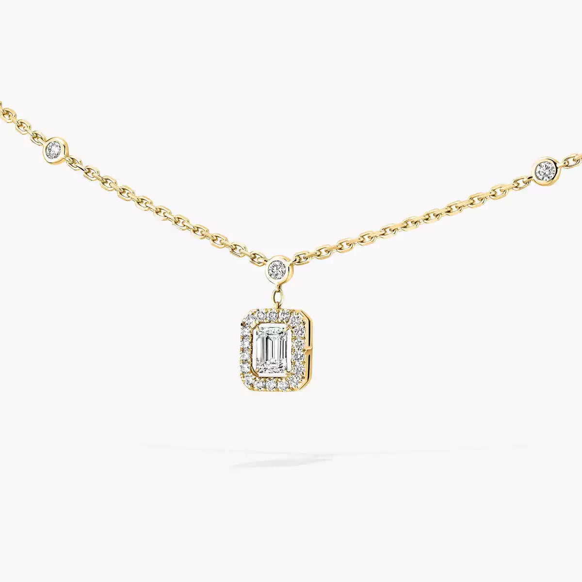 [Garvey]My Twin Diamond Necklace in Silver
