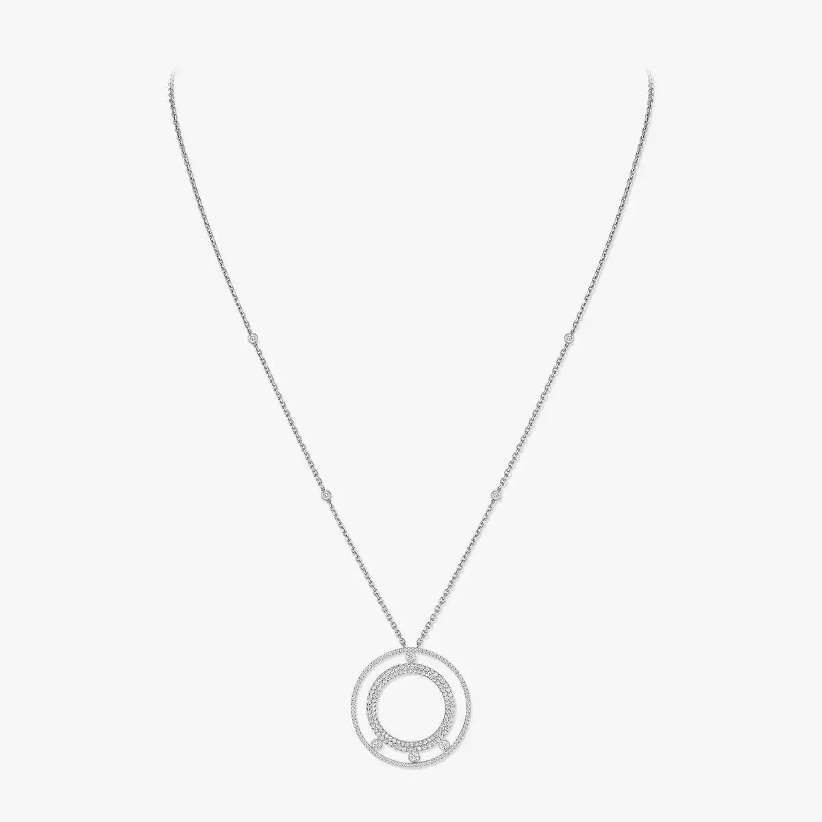 [Garvey]MOVE ROMANE LONG PAVÉ DIAMOND NECKLACE