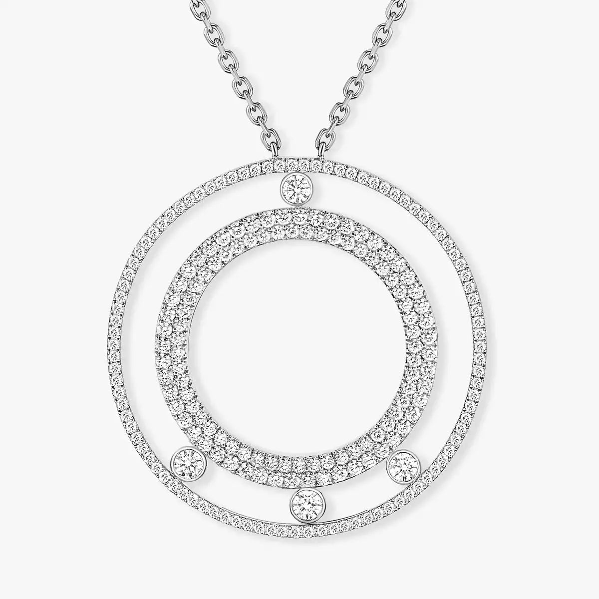 [Garvey]MOVE ROMANE LONG PAVÉ DIAMOND NECKLACE