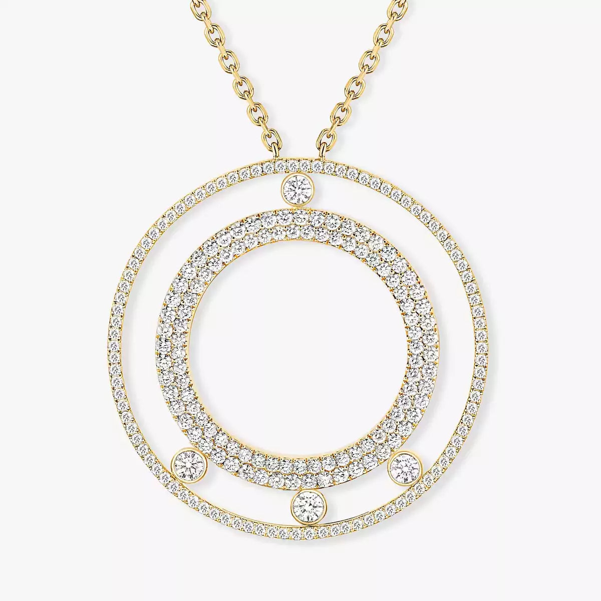 [Garvey]MOVE ROMANE LONG PAVÉ DIAMOND NECKLACE