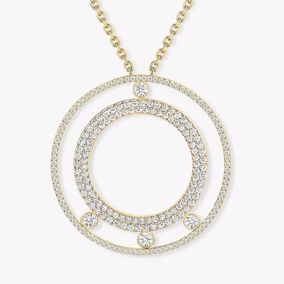 [Garvey]MOVE ROMANE LONG PAVÉ DIAMOND NECKLACE
