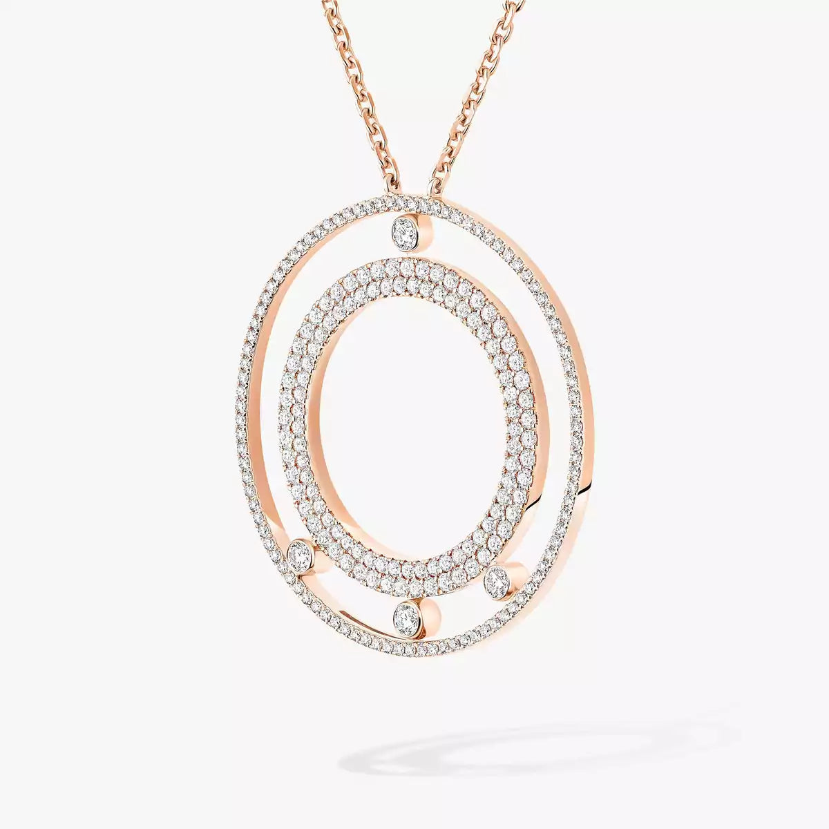 [Garvey]MOVE ROMANE LONG PAVÉ DIAMOND NECKLACE
