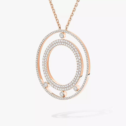 [Garvey]MOVE ROMANE LONG PAVÉ DIAMOND NECKLACE