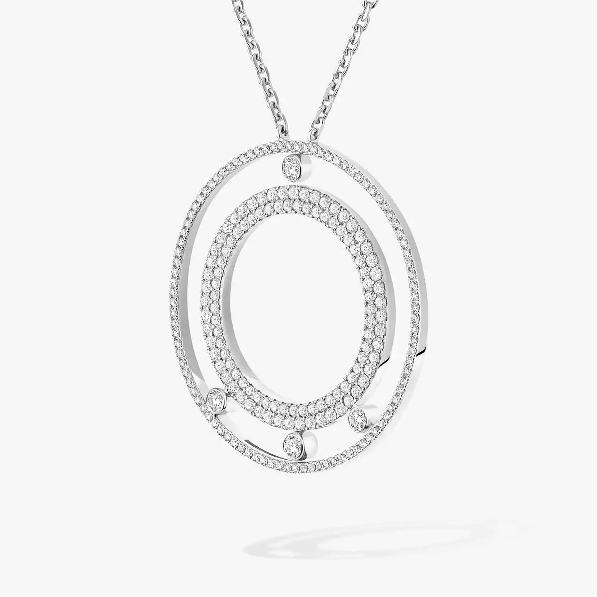 [Garvey]MOVE ROMANE LONG PAVÉ DIAMOND NECKLACE