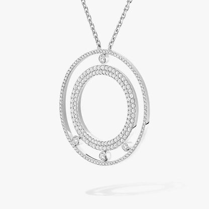 [Garvey]MOVE ROMANE LONG PAVÉ DIAMOND NECKLACE
