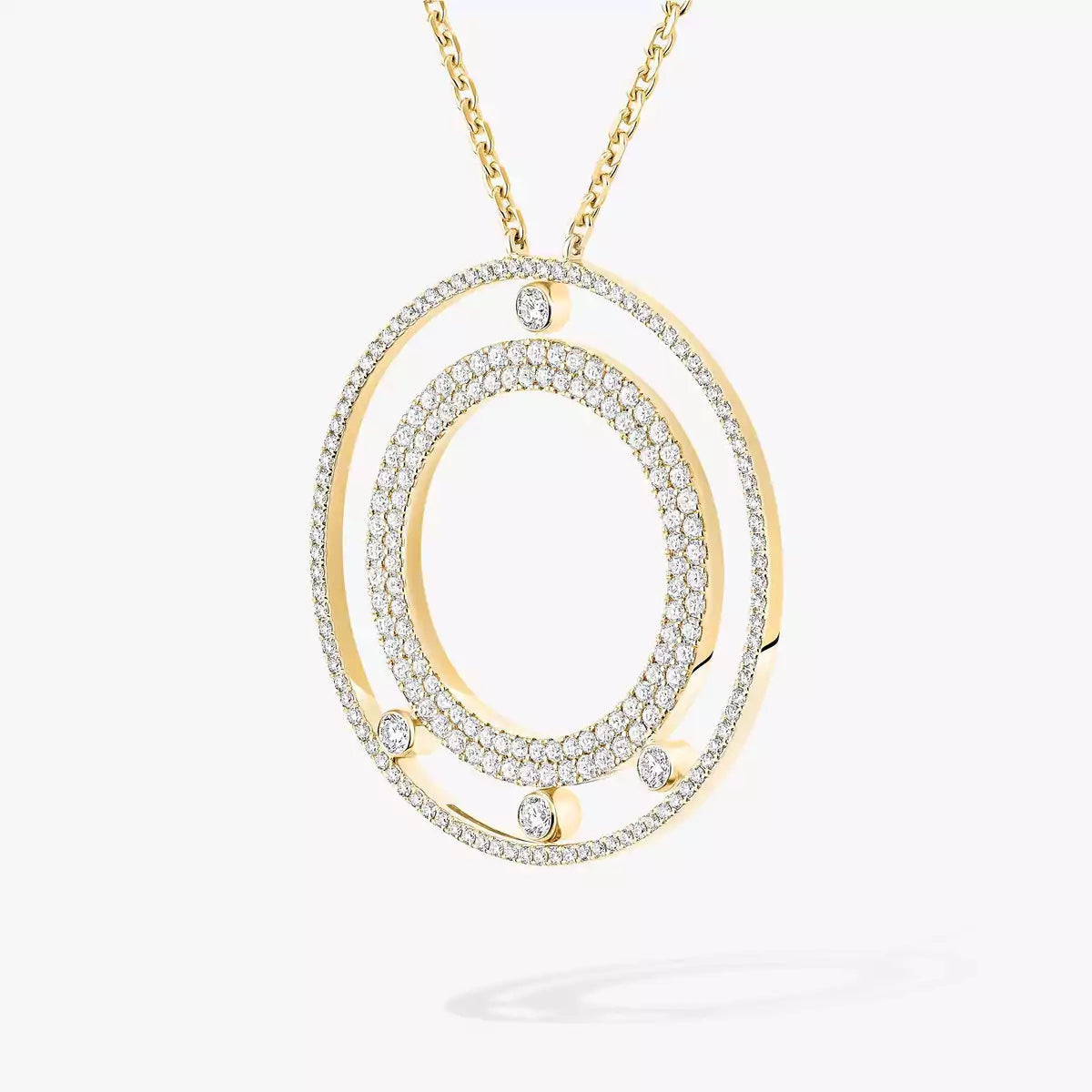 [Garvey]MOVE ROMANE LONG PAVÉ DIAMOND NECKLACE