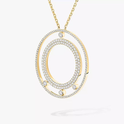 [Garvey]MOVE ROMANE LONG PAVÉ DIAMOND NECKLACE