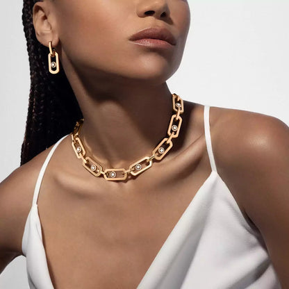 [Garvey]SO MOVE XL DIAMOND PENDANT EARRINGS
