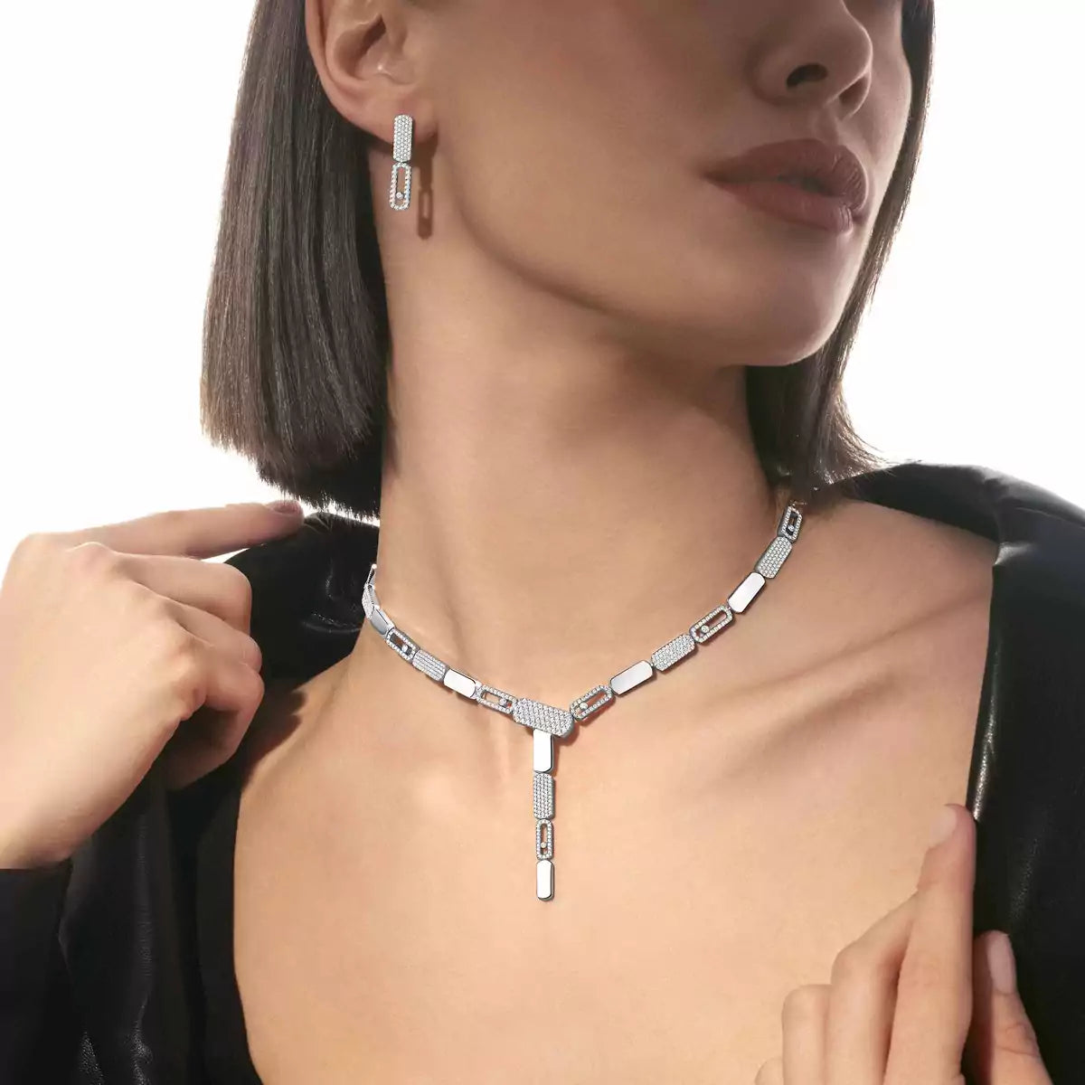 [Garvey]Imperial Move SM Diamond Earrings