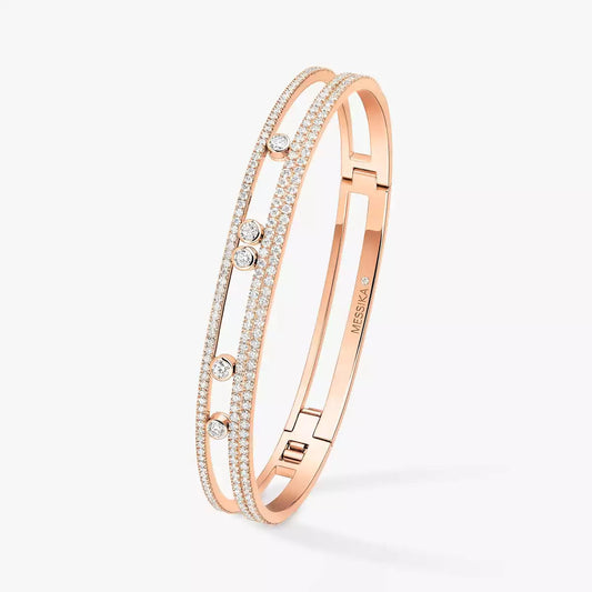 [Garvey]MOVE ROMANE PAVÉ DIAMOND BANGLE BRACELET