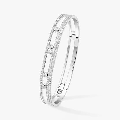 [Garvey]MOVE ROMANE PAVÉ DIAMOND BANGLE BRACELET