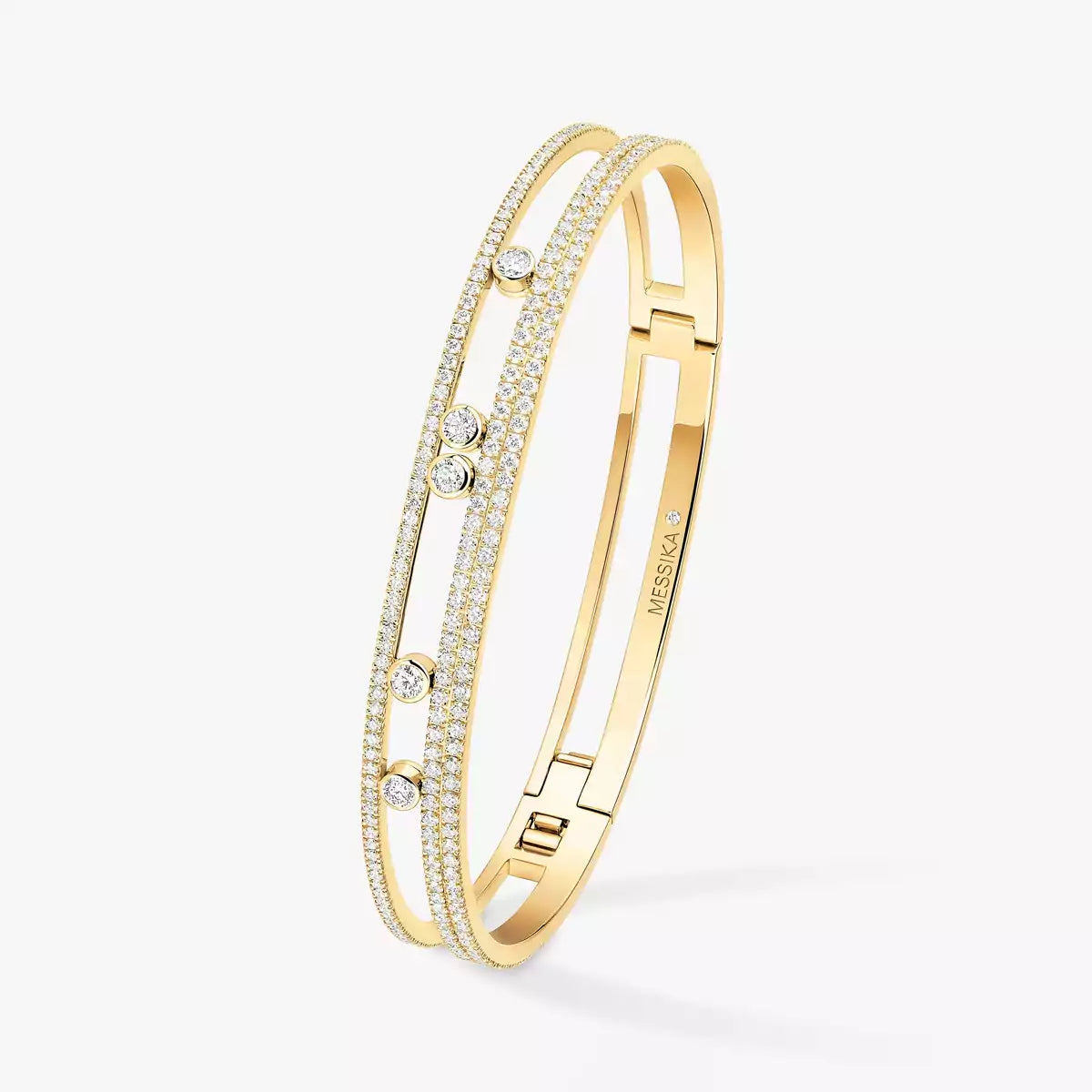 [Garvey]MOVE ROMANE PAVÉ DIAMOND BANGLE BRACELET